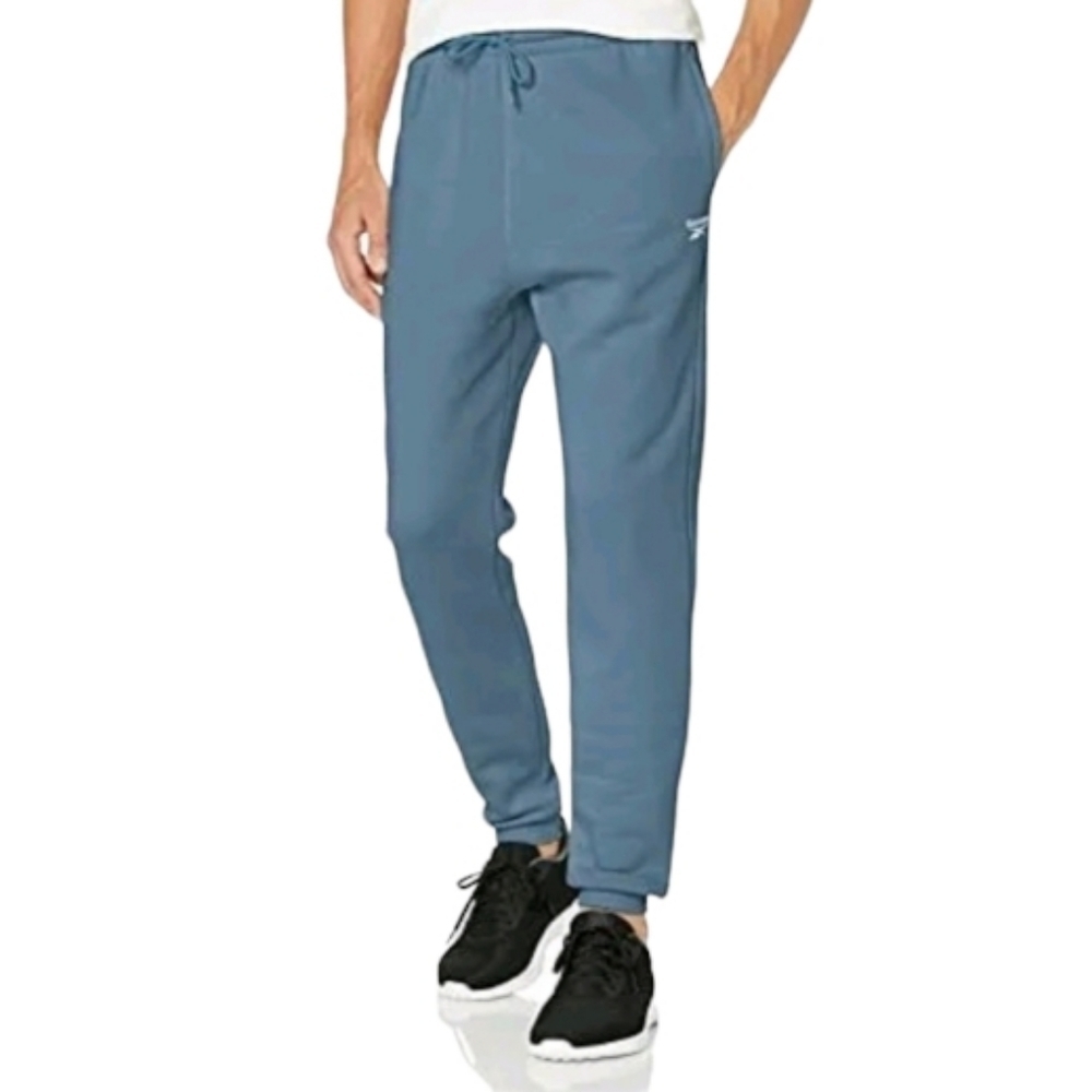 NEW! REEBOK Men's Blue Fleece Lined Joggers 2XL